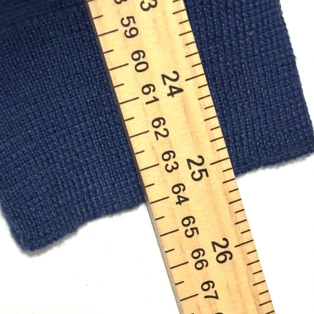 Club Room Men's XL V-Neck‎ Argyle Sweater Merino Wool Blend Blue Navy Preppy